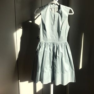 Baby blue structured Reiss dress